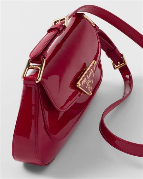 prada cherry blossom bag|Cherry Red Patent Leather Shoulder Bag .